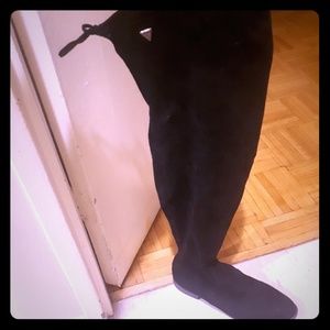 Guess velvet over the knee boots, size 8.5
